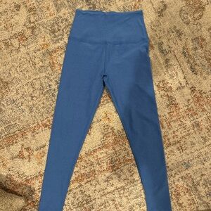 Beyond Yoga Spacedye caught in the midi high waisted legging blue